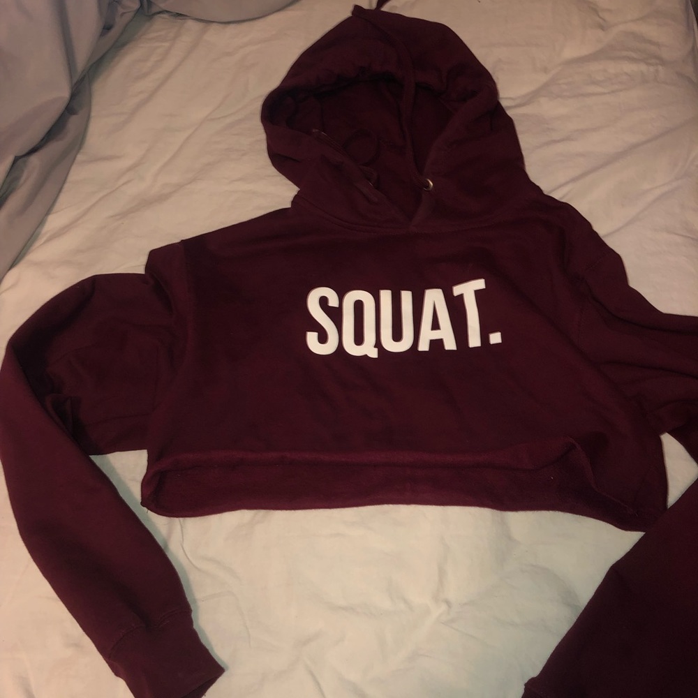 LASTSET CO Cropped Squat Hoodie